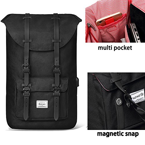 35L Laptop Rucksack Backpack Schulrucksack Damen Herren Studenten 17 3 Zoll Backpack Notebook Outdoor Reise Gro  e Kapazit  t mit USB Port Daypacks Sc