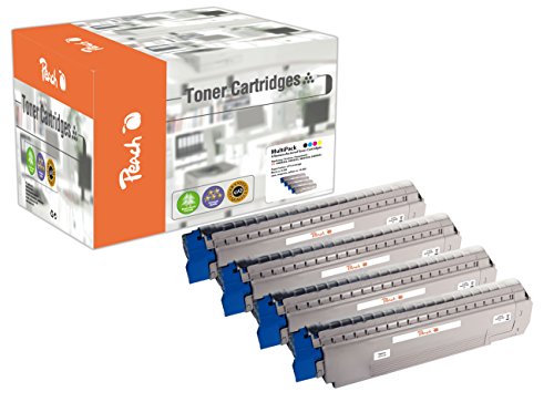 Preisvergleich Produktbild Peach Spar Pack Tonermodule kompatibel zu OKI MC861-Series