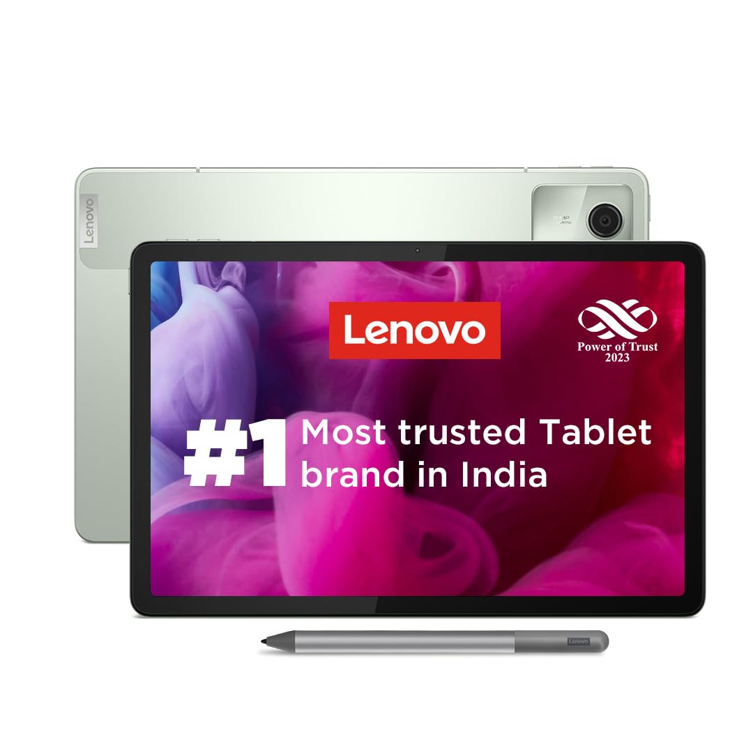 Lenovo Tab M11 with Pen| Wi-Fi Connectivity| 8 GB RAM, 128 GB ROM|11 Inch Screen| 90 Hz, 72% NTSC, FHD Display| Quad Speakers