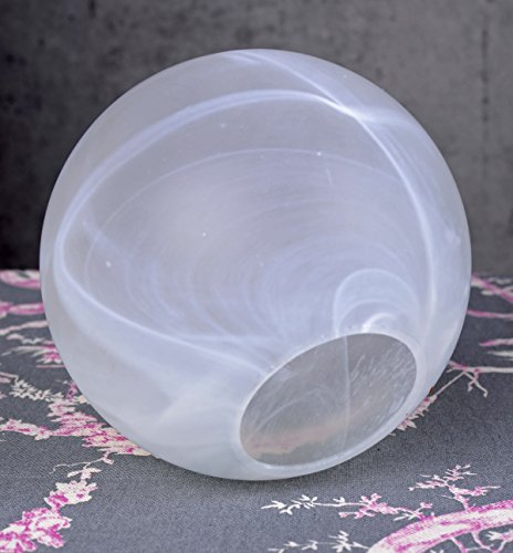 Ersatzschirm, Lampenschirm, Kugelschirm, Glasschirm, Glaskugel für Figurenlampen, Jugendstil- und Art-Deco-Lampen unserer zahlreichen Kollektionen, auch für andere Lampen passend – Palazzo Exclusive - 3