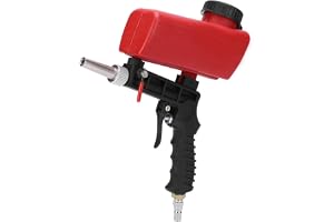 Pneumatisk sandblästringsmaskin, justerbar sandblästring, professionell sandblästring, sandblästringspistol, inloppsanslutning 1/4 tum, tankkapacitet 700 ml