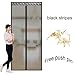 Produktbild DW&HX Magnet fliegengitter,Dauerhaft Heavy-duty mesh vorhang und full-frame-velcro Multi-size Haustierfreundlich Magnet tür vorhang -Schwarz 85x190cm(33x75inch)