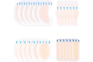SHUDYEAR 24 Pcs Invisible Gel Blister Plasters Bandages Waterproof Blister Cushion Pads for Feet,Toes,Fingers,Heels Protector and Guard Skin
