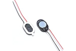 MORNINGMO 2 STÜCKE 1510 Mini Horn Lautsprecher Notebook Lautsprecher 8 Ohm 1w Lautsprecher für DIY Heimkino Fahren Aufzeichnungen 1510 Oval Small Voice Lautsprecher Horn mit Kabelklemme für Fahrrecorder