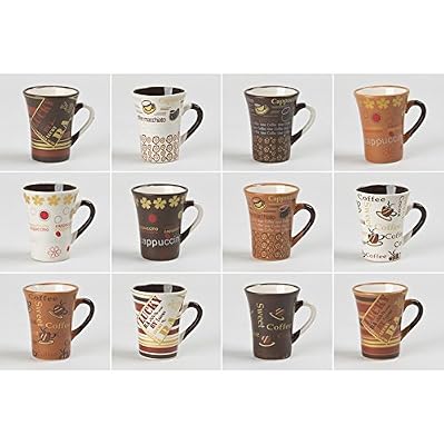 TABLE PASSION TASSE CAFE 10 CL COLLECTOR ASSORTIES (LOT DE 6)
