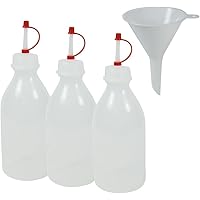 mikken 3 Spritzflaschen BPA frei Made in Germany - inkl. Einfülltrichter a 250ml, Plastik, Weiß, 3X, 10