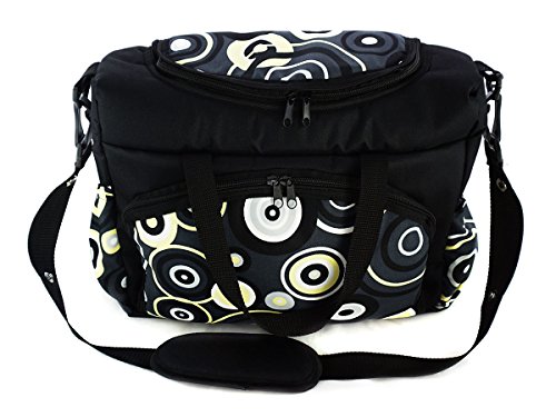 Preisvergleich Produktbild Baby Wickeltasche Kinderwagentasche Reisetasche Windeltasche Pflegetasche Babytasche Tragetasche Yellow Circle [059]