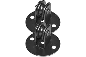 Gadpiparty Ceiling Pulley System - 2-Pack Hanging Wheels for Chandeliers, Lighting & Gym Equipment - Smooth Mute Bearing Rollers