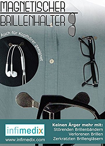 Preisvergleich Produktbild infimedix Magnetischer Brillenhalter, Silber