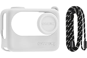 BeisDirect Coque de protection en silicone pour Insta360 GO 3S - Capuchon d'objectif avec cordon pour Insta 360 GO3S - Accessoires de caméra d'action (blanc)