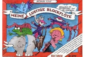 TUYAMA Il mio divertente flauto dolce (impugnatura tedesca) Band 1 – Scuola di flauto per bambini in età prescolare e inizio della scuola + spazzola per tergicristallo + grasso per sughero – Flauto Soprano