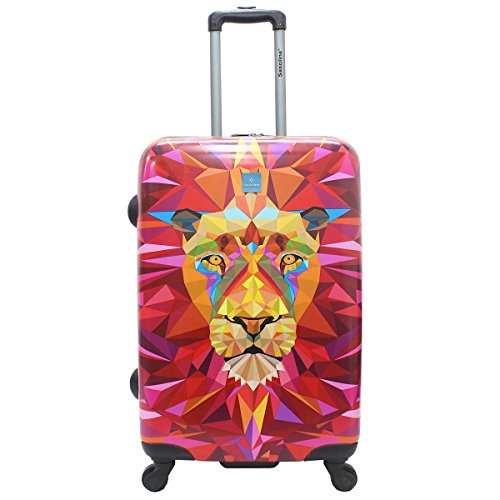 Preisvergleich Produktbild Saxoline Jungle Lion Koffer, 79 cm, 81 L, Mehrfarbig