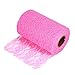 Produktbild Yosoo Spitzenband Spitzenbordüre Spitze Rolle Borte für Hochzeitsdeko Tischdeko Party - 15cm x 20 m (Pink)