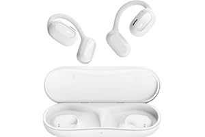 Oladance Open Ear Headphones Bluetooth 5.2 Wireless Earbuds for Android & iPhone, Open Ear Earbuds with Dual 16.5mm Dynamic Drivers, Up to 16 Hours Playtime Waterproof Sport Earbuds -Cloud White