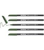 Edding Fineliner 1200 – 10 Stück, 0,5 Mm Spitze, Hellgrün, Wasserbasierte Tinte, Für Schreiben & Zeichnen
