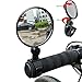 Produktbild Neu 2PCS Mini Rotaty Rückspiegel sunnymi Universal Rearview Lenkerglas Spiegel  Für Fahrrad Radfahren (Schwarz)
