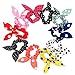 Sanwood 10Pcs Rabbit Ear Hair Tie Bands Style Ponytail Holder