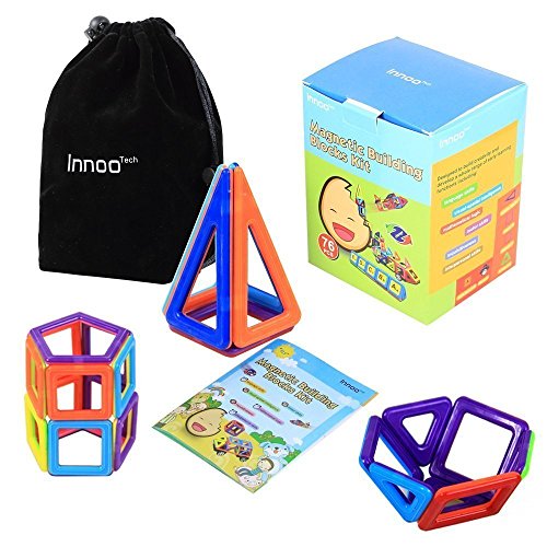 InnooTech 76tlg mini Magnetische Bausteine Konstruktionsbausteine Bauklötze Baukasten Konstruktion Blöcke Magnetspielzeug Lernspielzeug für Baby Kleinkind ab 3 Jahre - 9