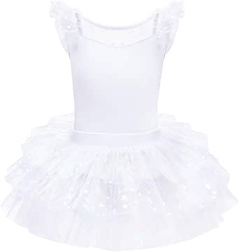 Body Danza Artistica Ragazze Una Spalla Paillettes Body Ginnastica Artistica Bambina Principessa Balletto Tutu Ballerina Bambina Gonna Body Danza Classica Bambina Blu Abbigliamento Danza Bambina - Foto 2