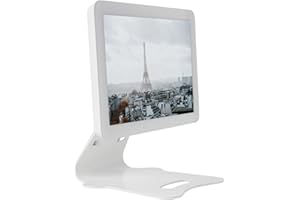 shinar Metal Stand Compatible with Echo Hub Table Stand Holder for Echo Hub with Adjustable Rotations up to 360° / Tilts -70° / +70° with Cable Management Stand 700 g Weight White (White)