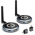 Wireless HDMI Transmitter Receiver AIMIBO | 4 Displays Support | 5.8G HDMI Wireless Adapter NO More Cable | Cast 1080P@60Hz Video to Multiple TVs, Projector, Monitor | Perfect for Laptop & Camera, 50M
