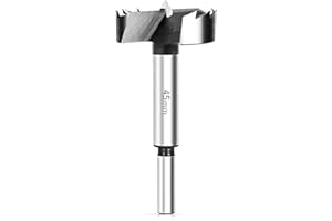 Forstnerbohrer 45mm, BAIDETS Forstner Bohrer für Holz, Forstner Bits mit Rundschaft