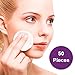 50 Super Soft Cotton Oval Cosmetic Pads Natural Absorbent Face Cleaning Care