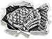 Produktbild Monocrome, Steak Rumpsteak Fleisch Food Papier im 3D-Look, Wand- oder Türaufkleber Format: 92x62cm, Wandsticker, Wandtattoo, Wanddekoration