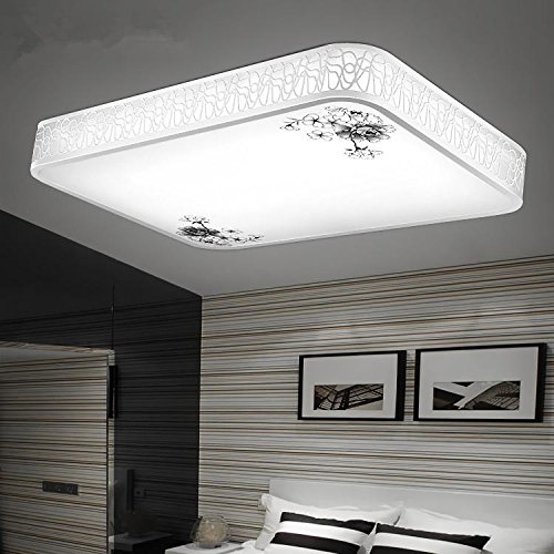 KK&amp;MM Plafón cuadrado hueco tallado lámparas de techo de dormitorio