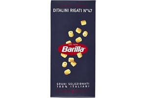 5x pasta Barilla Ditalini Rigati N° 47 kort pasta 500 g pack 100 % italienska