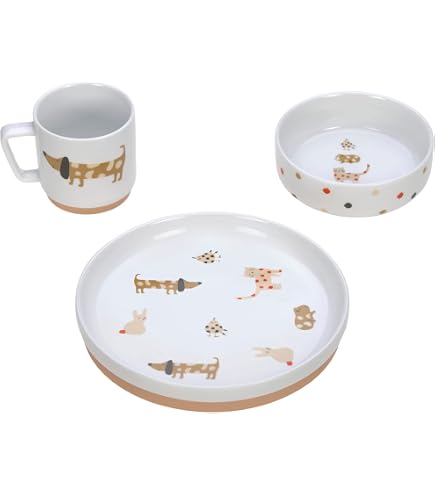Seltmann Weiden Set Stoviglie Bambino Flinke Flitzer Compact 3 Pezzi In Porcellana, Piatto 22 Cm, Ciotola, Bicchiere - 4