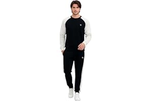 Bahob® Mens Tracksuit Set 2 Piece Sweatshirt and Joggers for Men Fleece Tracksuit Sets Gym Casual Exercise Running Sport Lounge Wear S-XXL