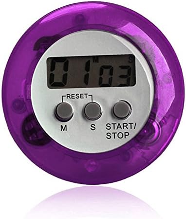 lzn LCD Display Digital Kitchen Timer Kitchen Cooking Timer Alarm Round with Back Stand, Magnetic, User Manual
