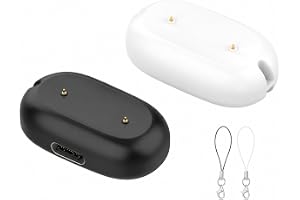 Ermorgen 2 st USB-C-adapter kompatibel med Google Fitbit Air-kabel | Slitstark magnetisk laddare för Google Fitbit Air smarta klockor - svart