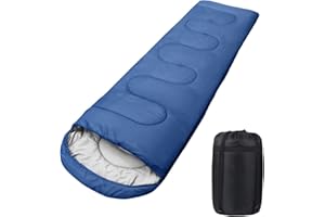 SUNDOM Sacco a Pelo, 220 x 80 cm 1000 g Sacco a Pelo per Adulti, 3 Stagioni Sacco a Pelo da Campeggio per Estate, Autunno, Primavera Confezione Piccola, Ultraleggero per Campeggio All'aperto, Viaggi