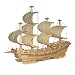 Imported DIY 3D Wooden Jigsaw Merchant Ship Modeling Construction Kit Toy Puzzle Gift RS.520.00