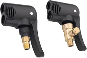 HONGECB Wtyk dźwigniowy do wentylu samochodowego, dysza gwintowana, mosiężny adapter do wentylu samochodowego, adapter do wentylu gwintowanego, spuszczanie powietrza i pompowanie w jednym, do