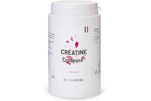 Nutripure | Créatine Monohydrate Poudre Creapure® 100% Pure | Neutre | Vegan | Augmentation Force Musculaire | Idéale pour les Sports Intensifs et la Musculation | 150 gélules |Fabriqué en Allemagne