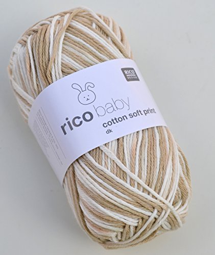 Babywolle Rico Baby Cotton Soft Print dk Farbe 09 Wolle zum Stricken & Häkeln - 2