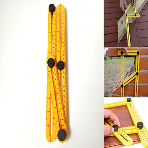 Angle izer Schablone Werkzeug, Vonimus Multi-Angle Messlineal, Lineal Vorlage Angleizer Allgemein für Bastler, Bauherren, Handwerker - 7