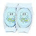 Produktbild AOLVO Baby Kriechen Knie Pads, Atmungsaktives Weiches Mesh mit Anti-Rutsch Elastische Knie Pads für Säuglinge Kleinkind Frog-Blue