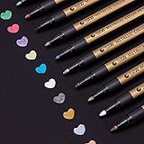 Was Sie bekommen: ANYUKE Set aus 10 farbigen Metallic-Markern Pens und freundlichem Kundenservice.