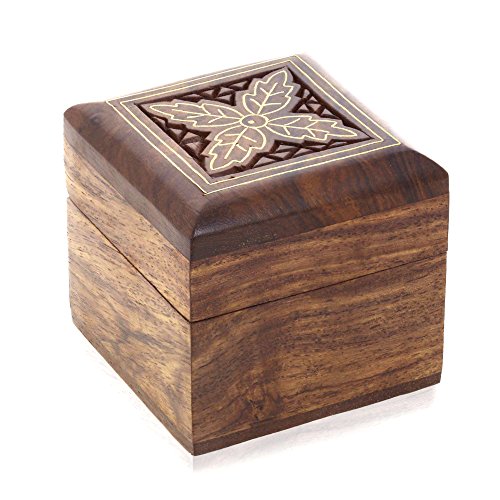 Shalinindia Brown Wood Jewellery Box