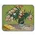 Produktbild HOTNING Gaming Mauspads Mouse Pad Oleanders by Vincent Van Gogh 1888 Dutch Post Impressionist Oil on Canvas The 11.8"x 9.8" Decor Office Computer Accessories Nonslip Rubber Backing Mousepad Mouse Mat