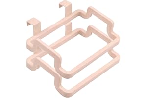 Salveria Support sac poubelle 2 unités Poubelle pliable Poubelle Porte Sac Cuisine Autocaravane caravane Poubelle Pliable Crochet Sac Poubelle (Beige)