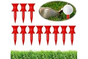 Adhere Golf Tees plastic Castle Golf Tees, Small Castle Tees,near Unbreakable Mixed Sizes Value 100 or 120 Counts, Golf Practice Tees