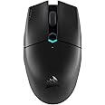 Corsair KATAR PRO WIRELESS Mouse Gaming, Sensore Ottico 10.000 DPI, Forma Simmetrica, Latenza Wireless Inferiore a 1 ms, Batt