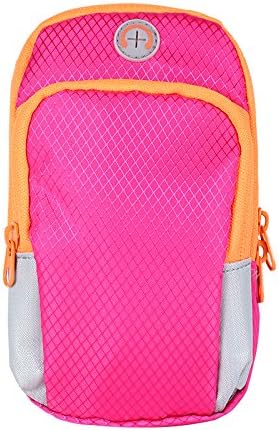 Singular point Sports Armband, Universal Outdoor Eexercise Cell Phone Bag, Multifunctional Sports Pocket, Multifunctional Portable Accessory Bag For Running Gogging Trekking Cycling Walking Gym Exercise (Rose)