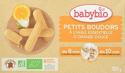 Babybio Petits Boudoirs à l'Huile Essentielle d'Orange Douce 120 g