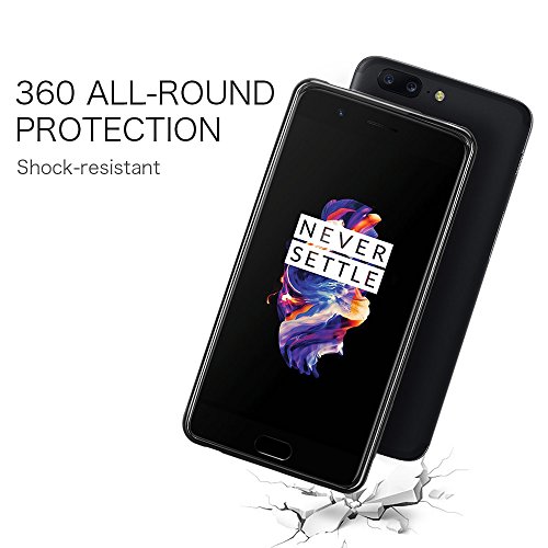Funda Oneplus 5 Riffue One plus 5 Carcasa Transparente Silicona Ultra Slim Suave Delgada Case Protectora de Gel Matte para Oneplus 5 - Negro reviews Funda Oneplus 5 Riffue One plus 5 Carcasa Transparente Silicona Ultra Slim Suave Delgada Case Protectora de Gel Matte para Oneplus 5 - Negro